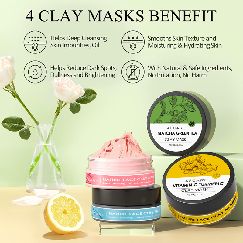 4 Pcs Clay Facial Mask Set Tur - Dust Mask Construction review and price