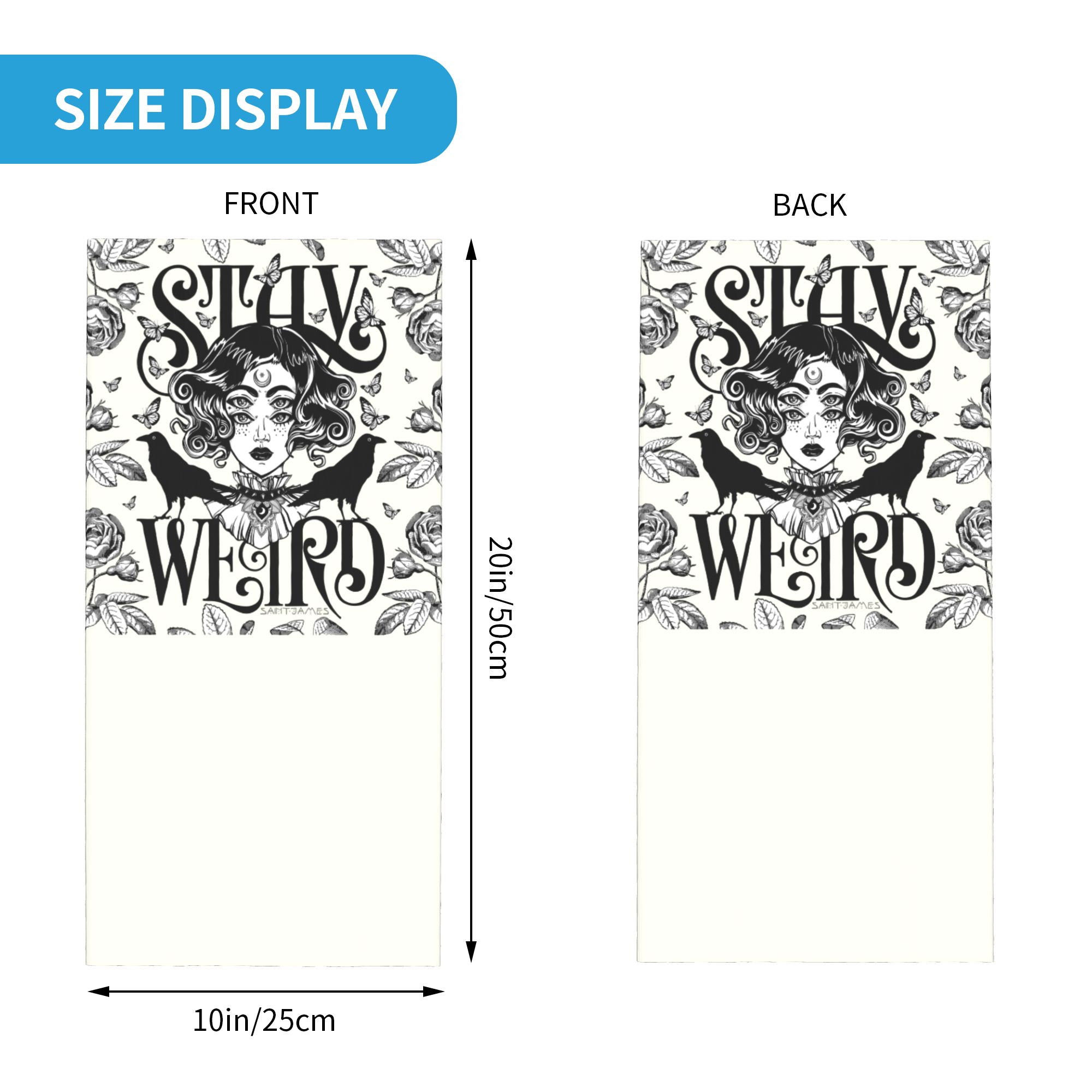 Custom Stay Weird Bandana Neck - Neck Gaiter Face Cover review and price