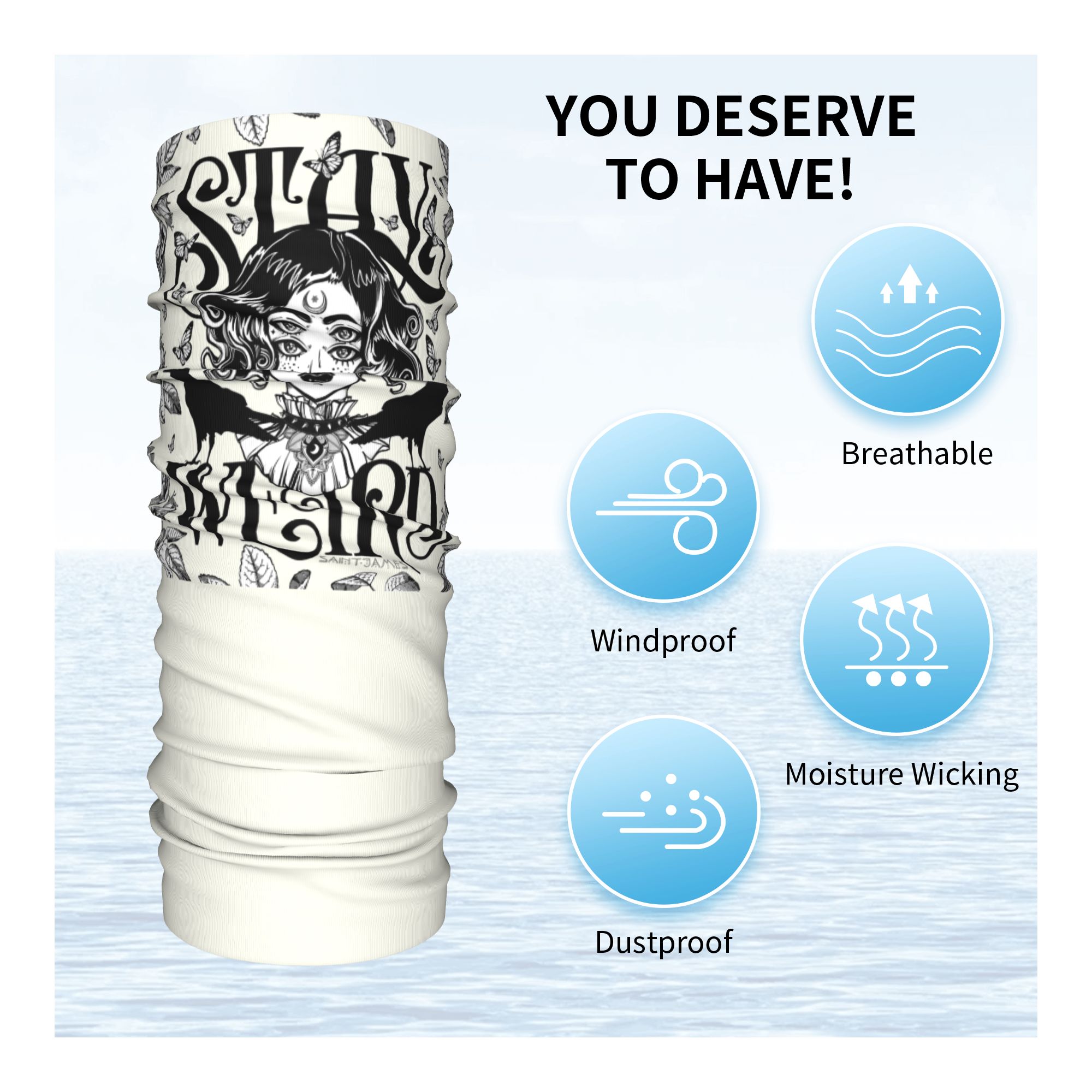 Custom Stay Weird Bandana Neck - Neck Gaiter Face Cover review and price