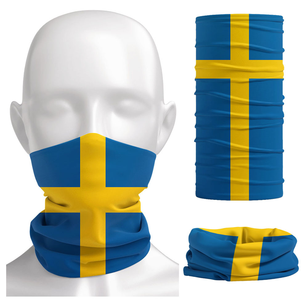 Sweden Flag Printed Bandana He - Neck Gaiter Face Cover review and price