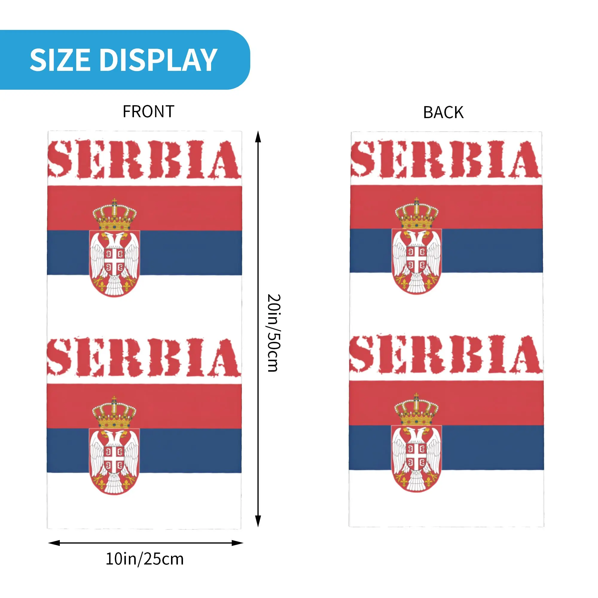 New Serbia Flag Bandana Neck G - Neck Gaiter Face Cover review and price