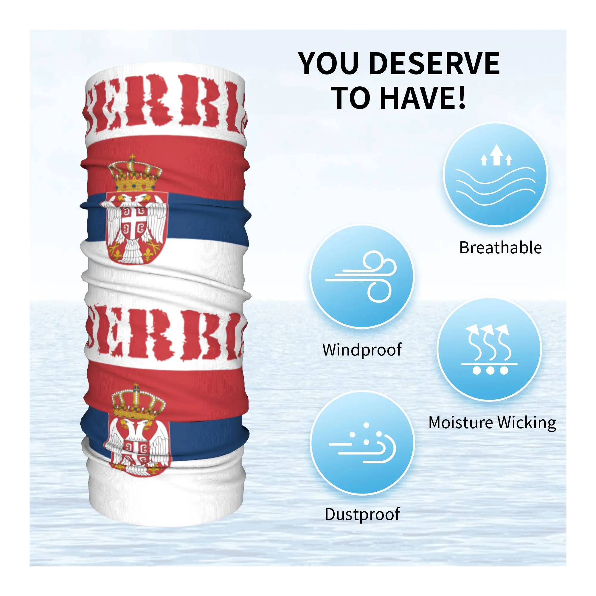 New Serbia Flag Bandana Neck G - Neck Gaiter Face Cover review and price
