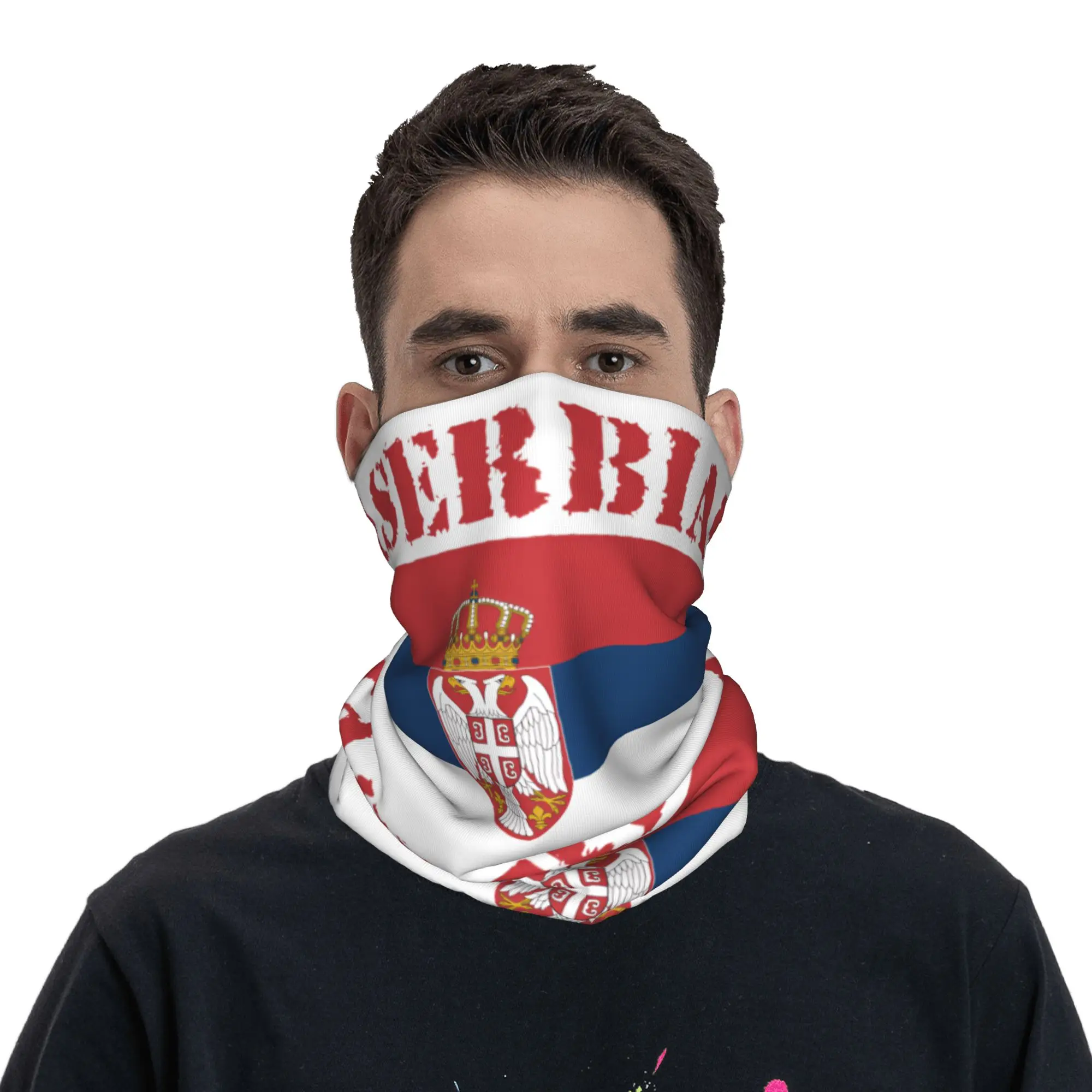 New Serbia Flag Bandana Neck G - Neck Gaiter Face Cover review and price