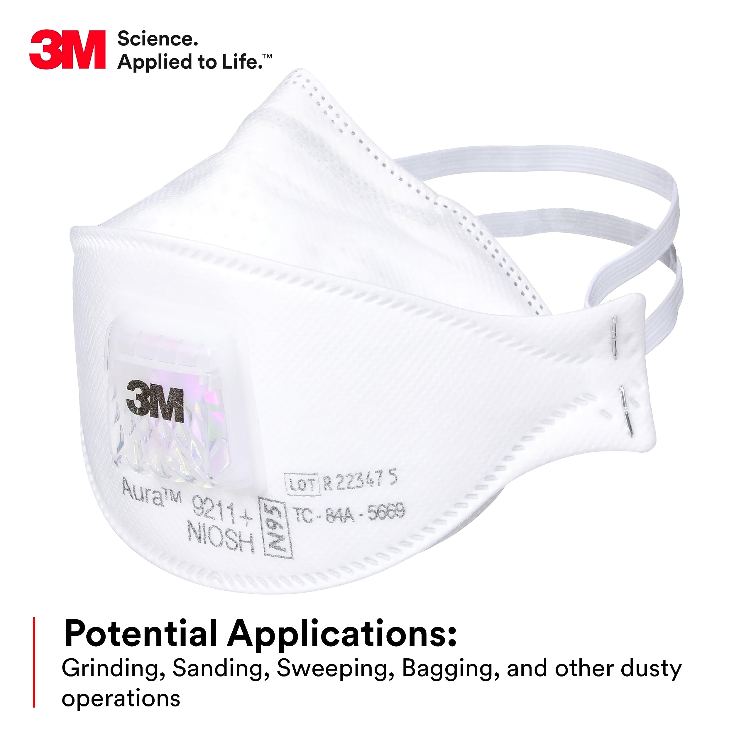 3M Aura 9211+ Particulate Resp - Dust Mask Construction review and price