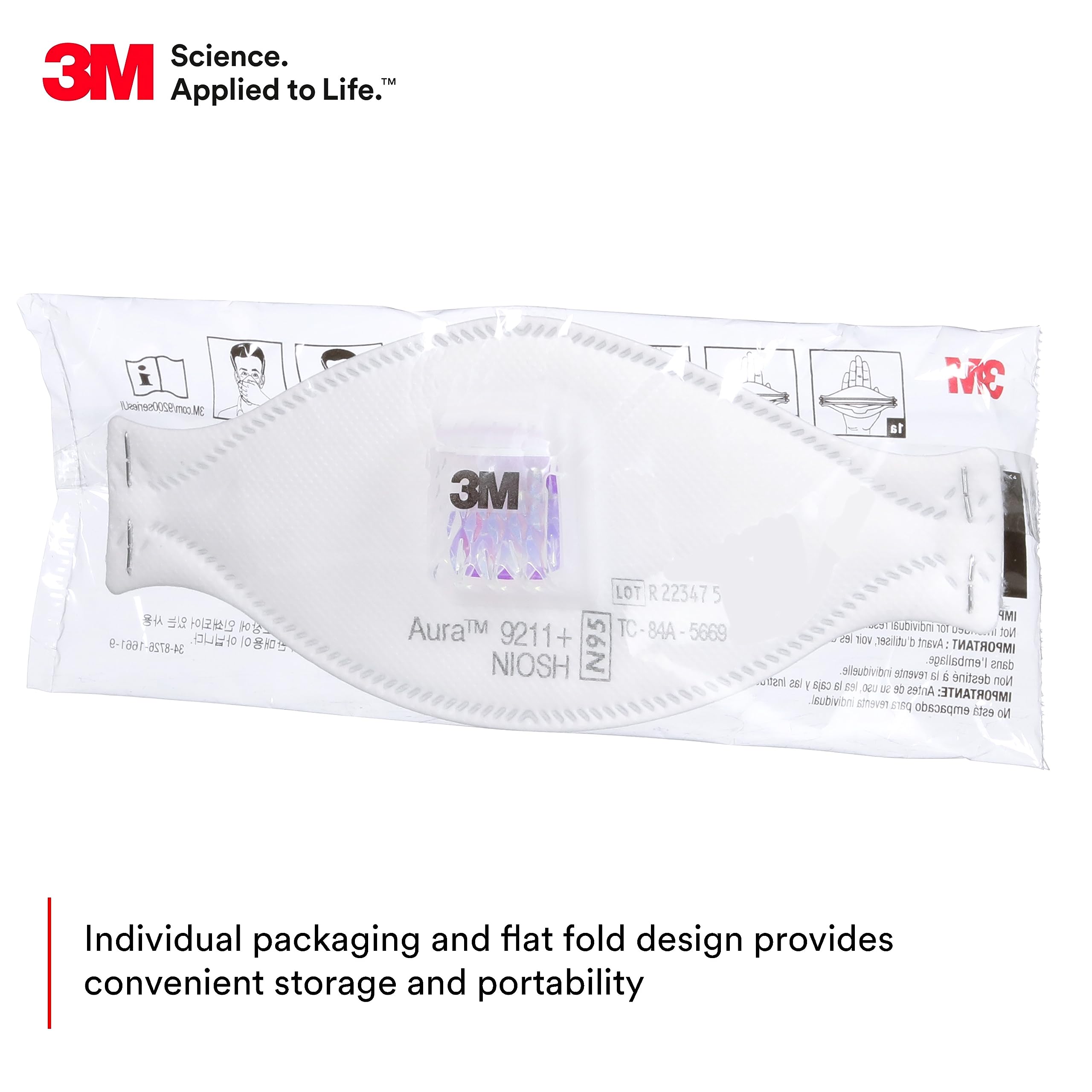 3M Aura 9211+ Particulate Resp - Dust Mask Construction review and price