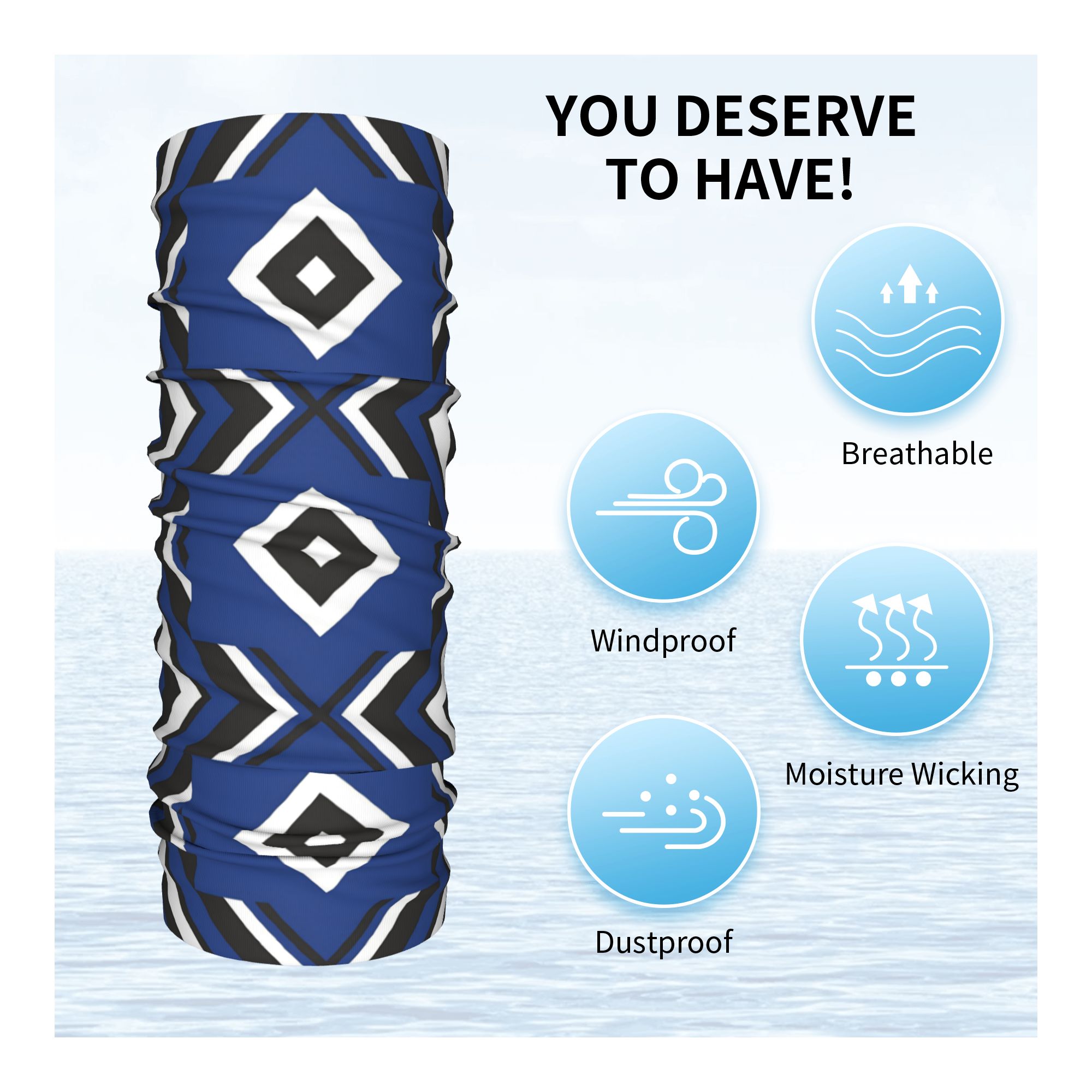 Blue Diamond HSV Soccer Bandan - Neck Gaiter Face Cover review and price