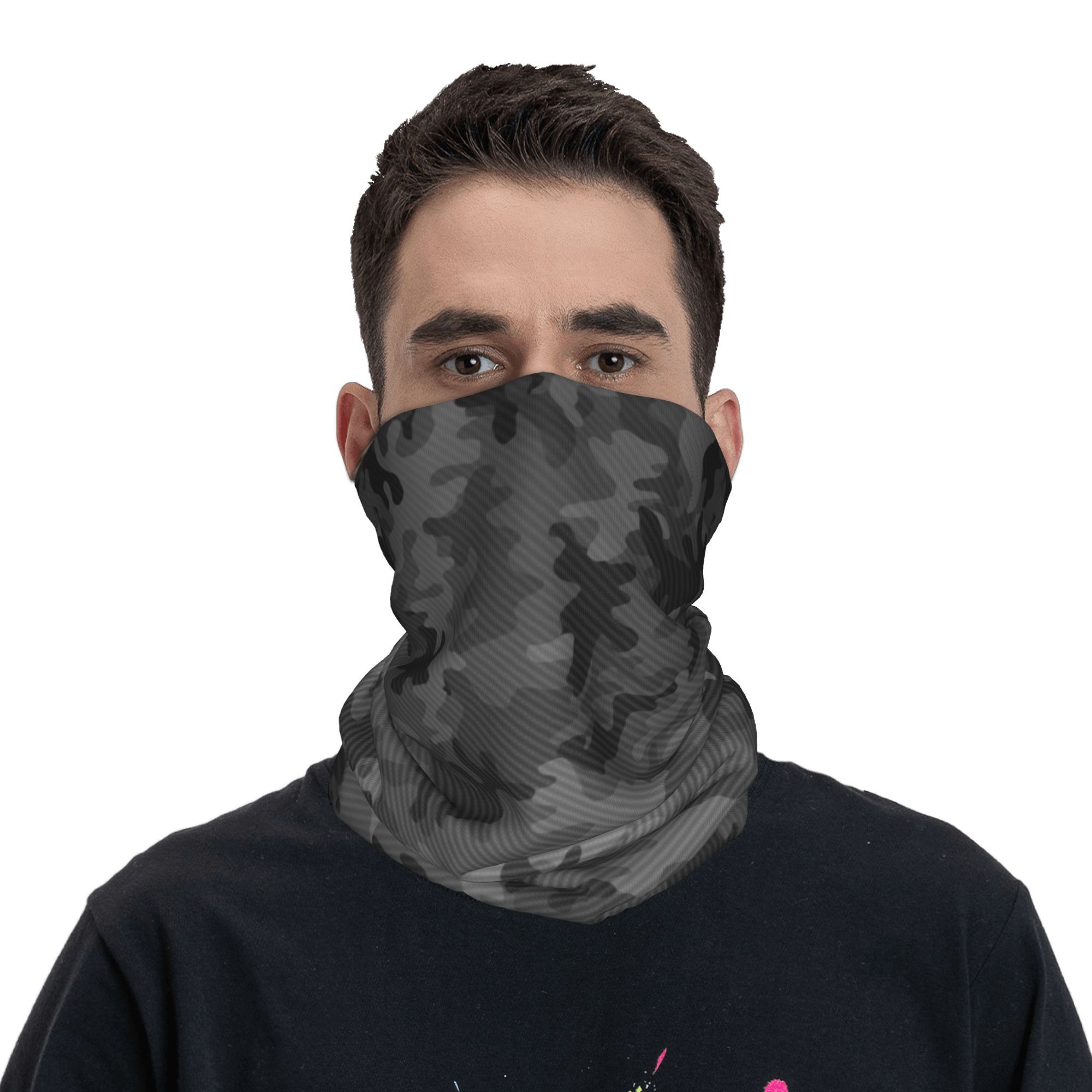 Custom Carbon Camo Bandana Nec - Neck Gaiter Face Cover review and price